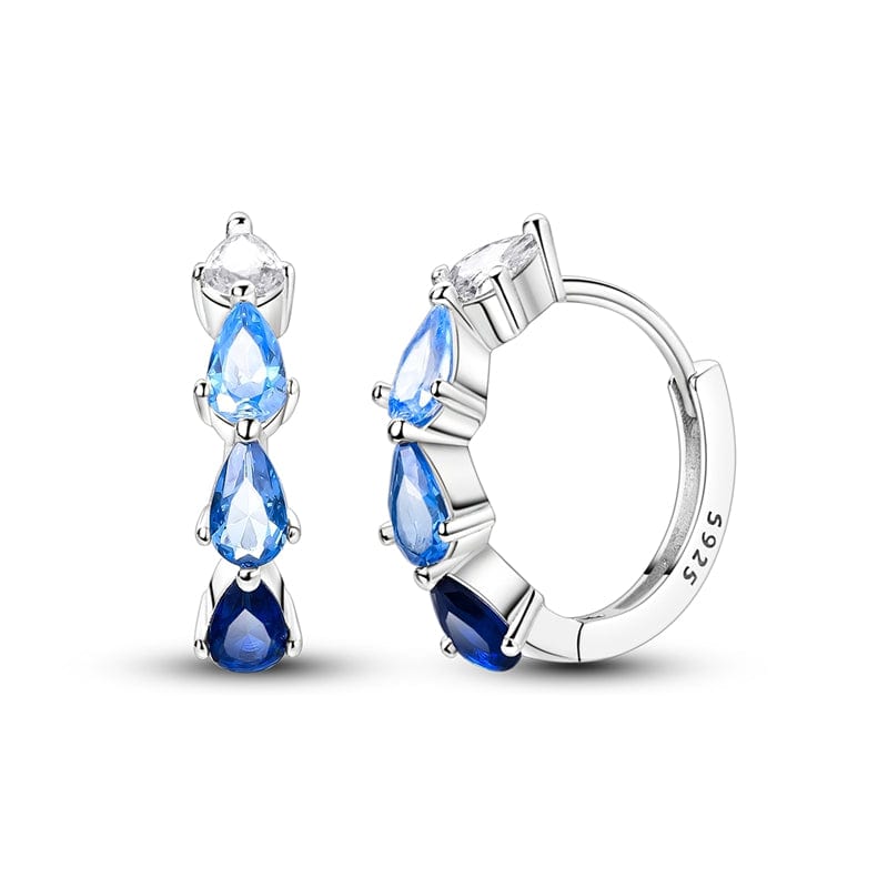 Liora Atelier Blue Teardrop Elegance Hoops