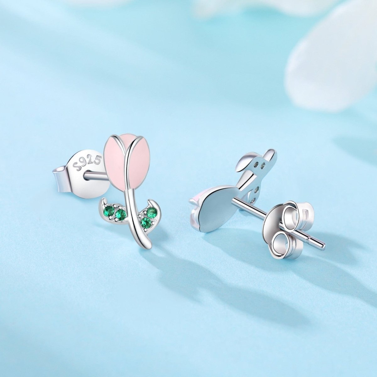 Liora Atelier Blushing Rosebud Sterling Studs
