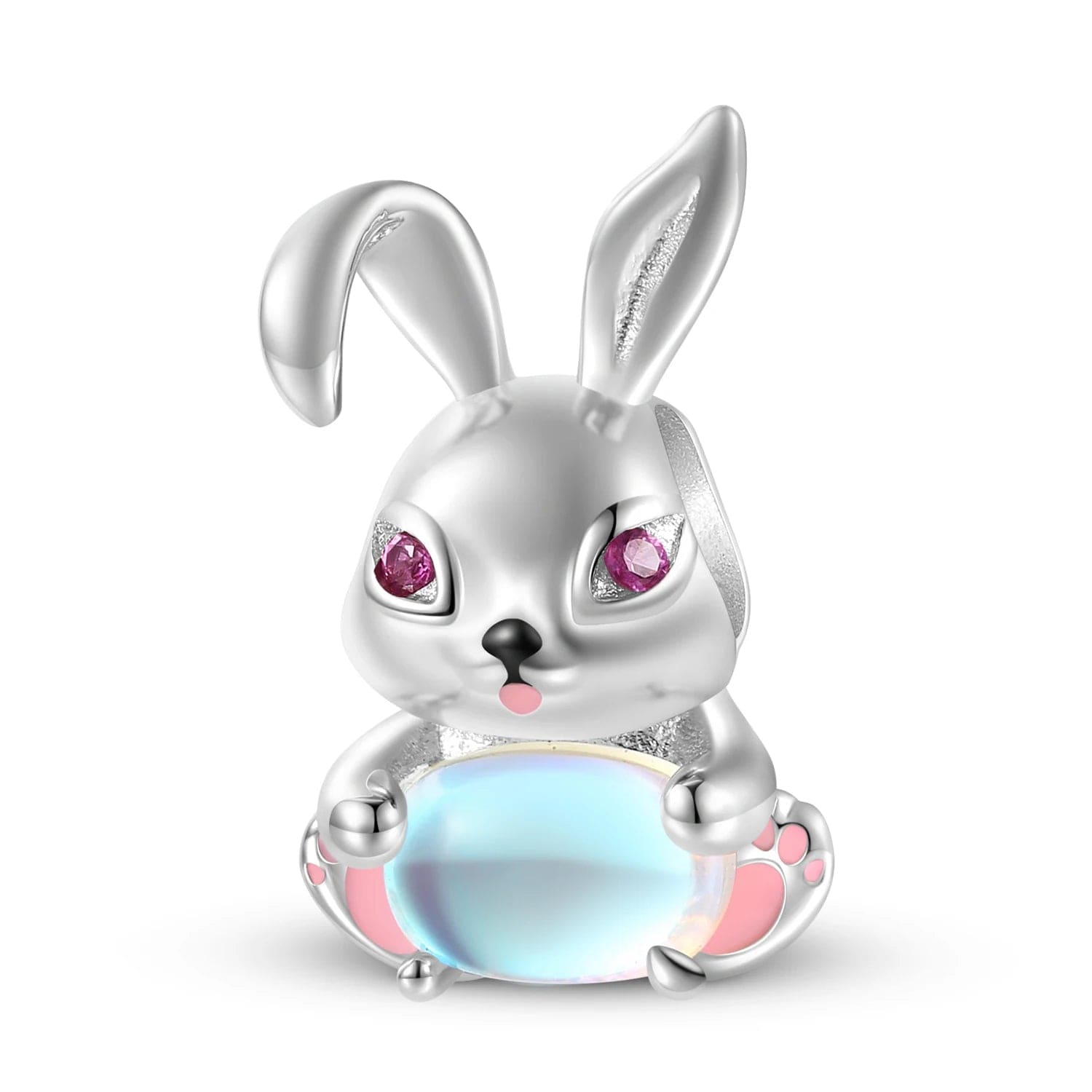 Liora Atelier Bunny with Pink Gemstone Charm