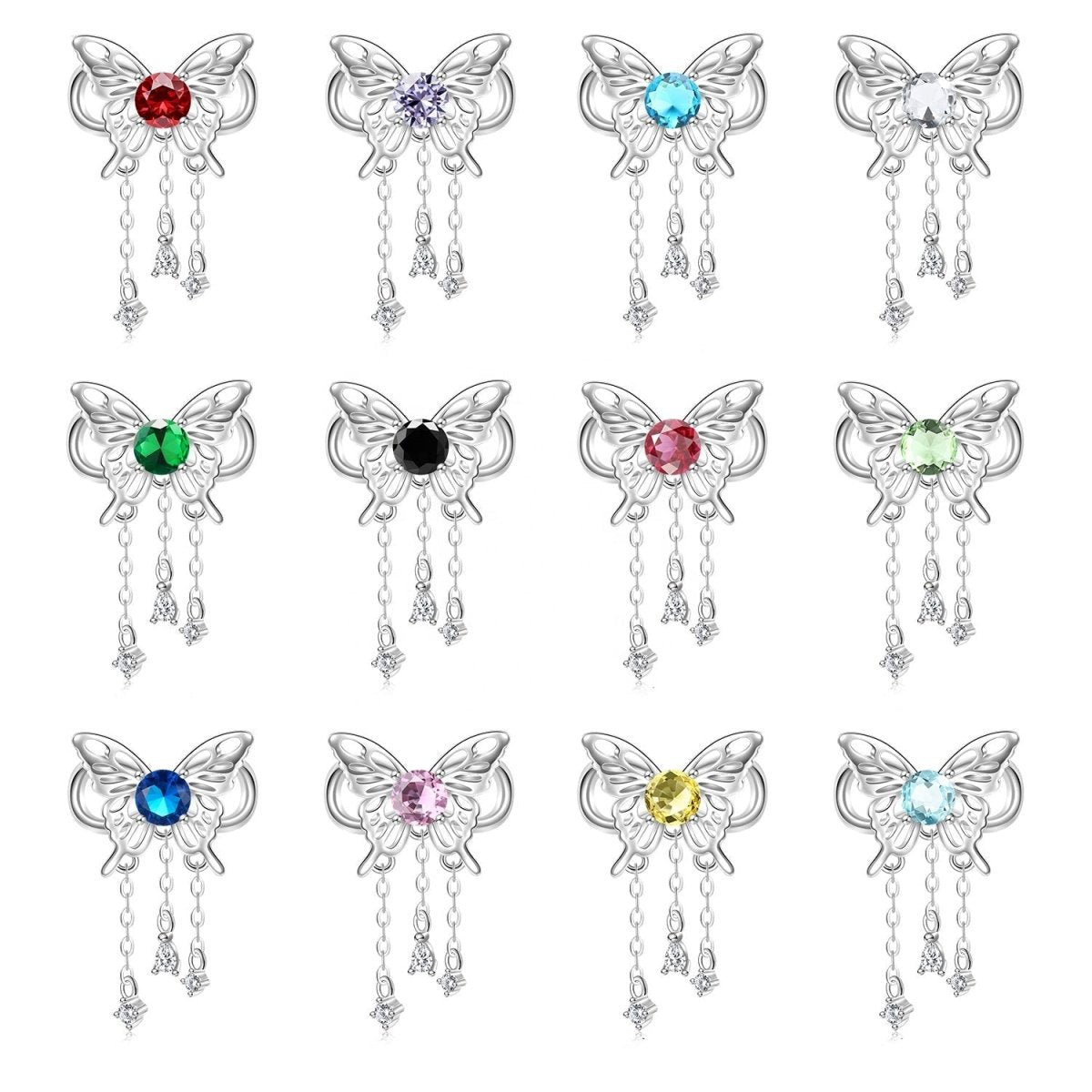 Liora Atelier Butterfly Birthstone Dangle Charms