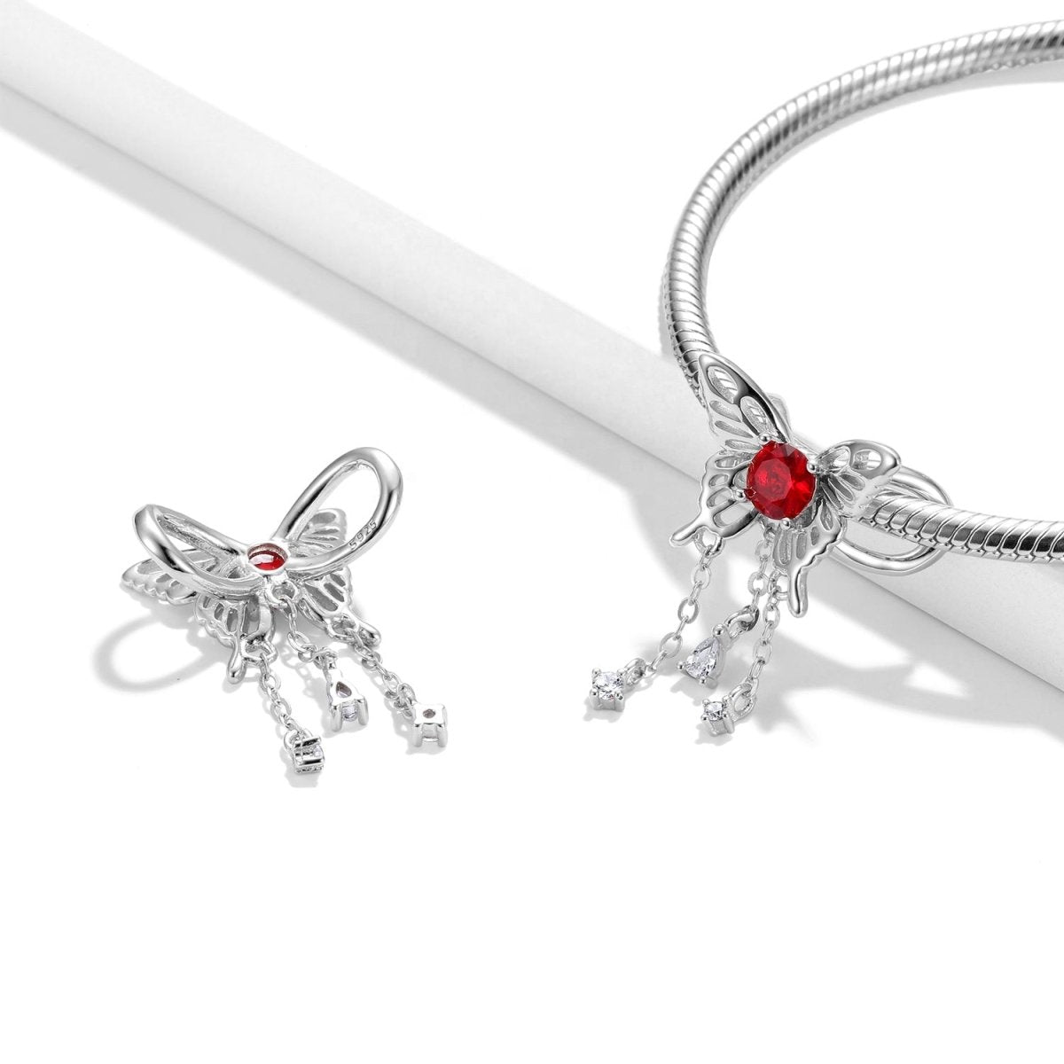 Liora Atelier Butterfly Birthstone Dangle Charms