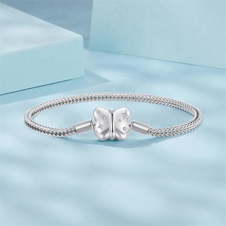 Liora Atelier Butterfly Sparkle Clasp Charm Bracelet
