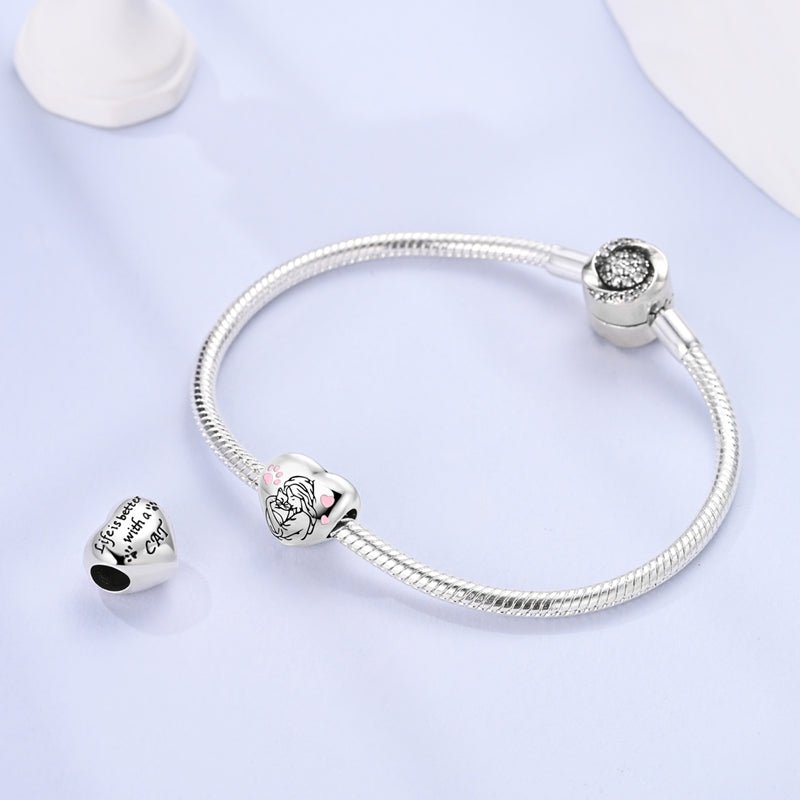 Liora Atelier Cat Lover's Heart Charm