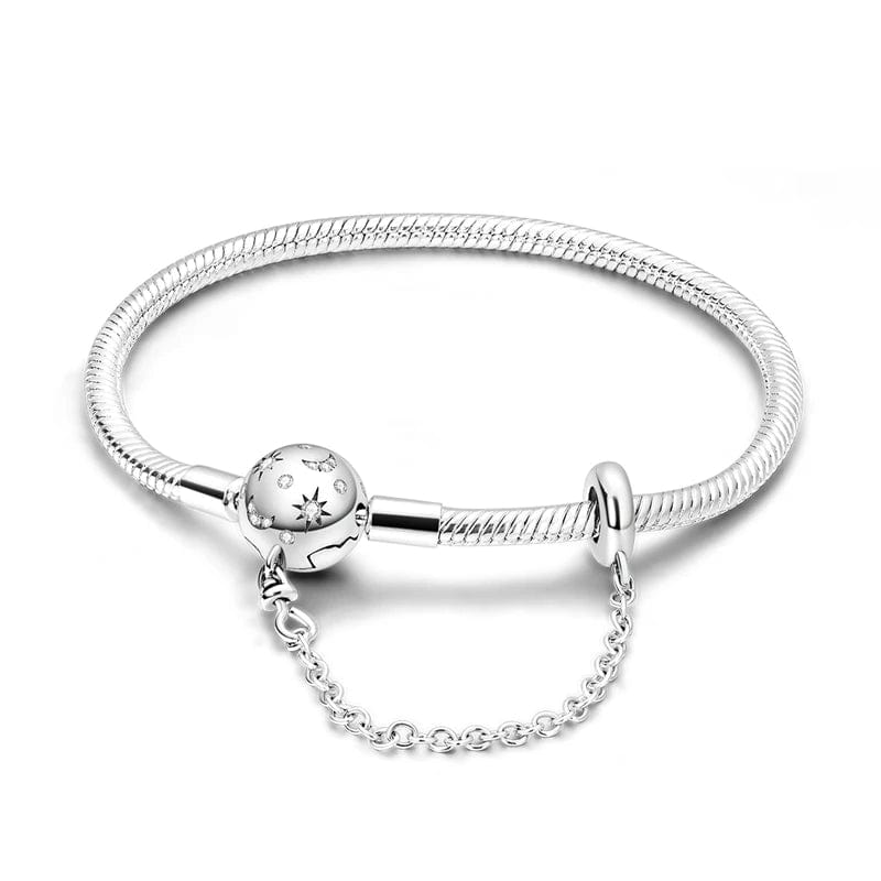 Liora Atelier Celestial Moon and Star Charm Bracelet & Safety Chain