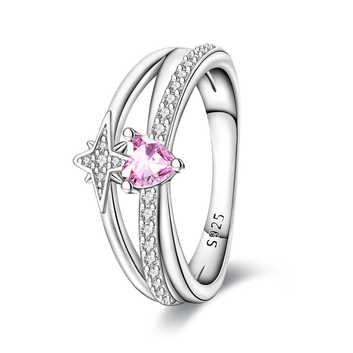 Liora Atelier Celestial Pink Heart Gemstone Ring