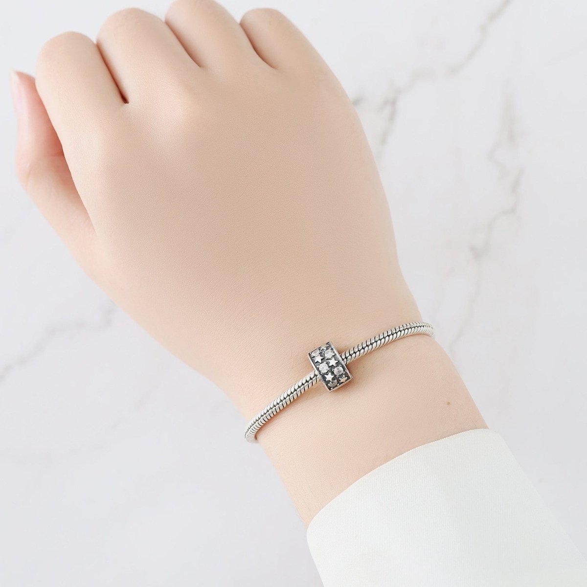 Liora Atelier Celestial Starburst Clip Charm with Sparkling Crystals