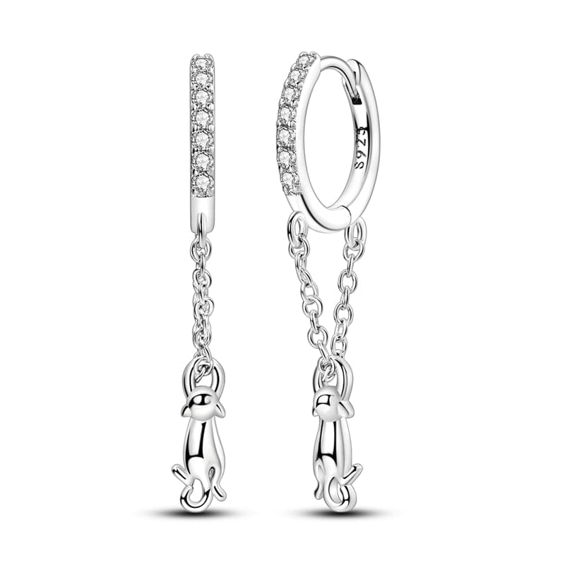 Liora Atelier Charming Cat Dangle Hoops