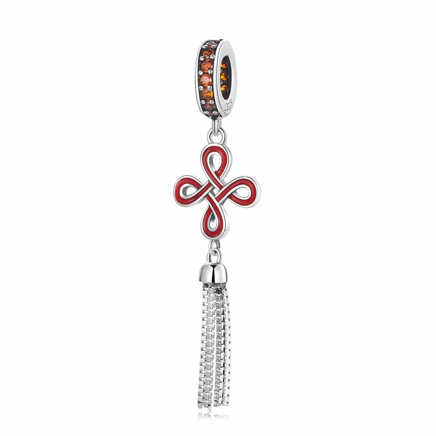 Liora Atelier Chinese Knot Red Dangle Charm