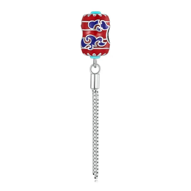 Liora Atelier Chinese Red Lantern Enamel Bead Charm