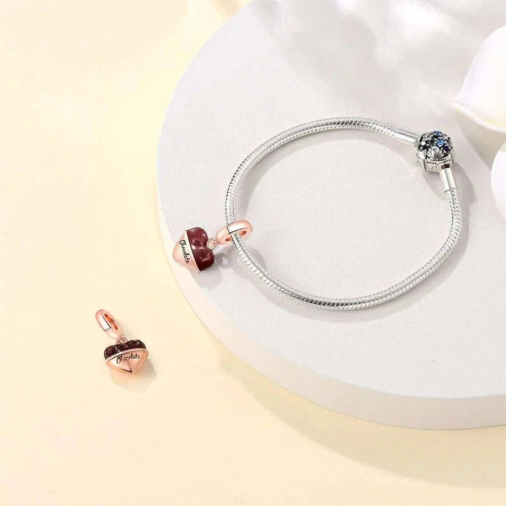 Liora Atelier Chocolate Heart Dangle Charm