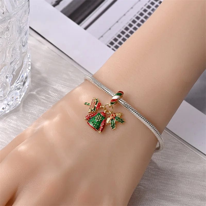 Liora Atelier Christmas Sweater, Holly Leaves, and Festive Ornament Charm