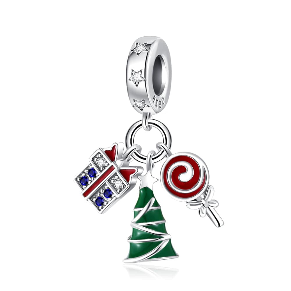 Liora Atelier Christmas Tree, Gift & Candy Swirl Charm