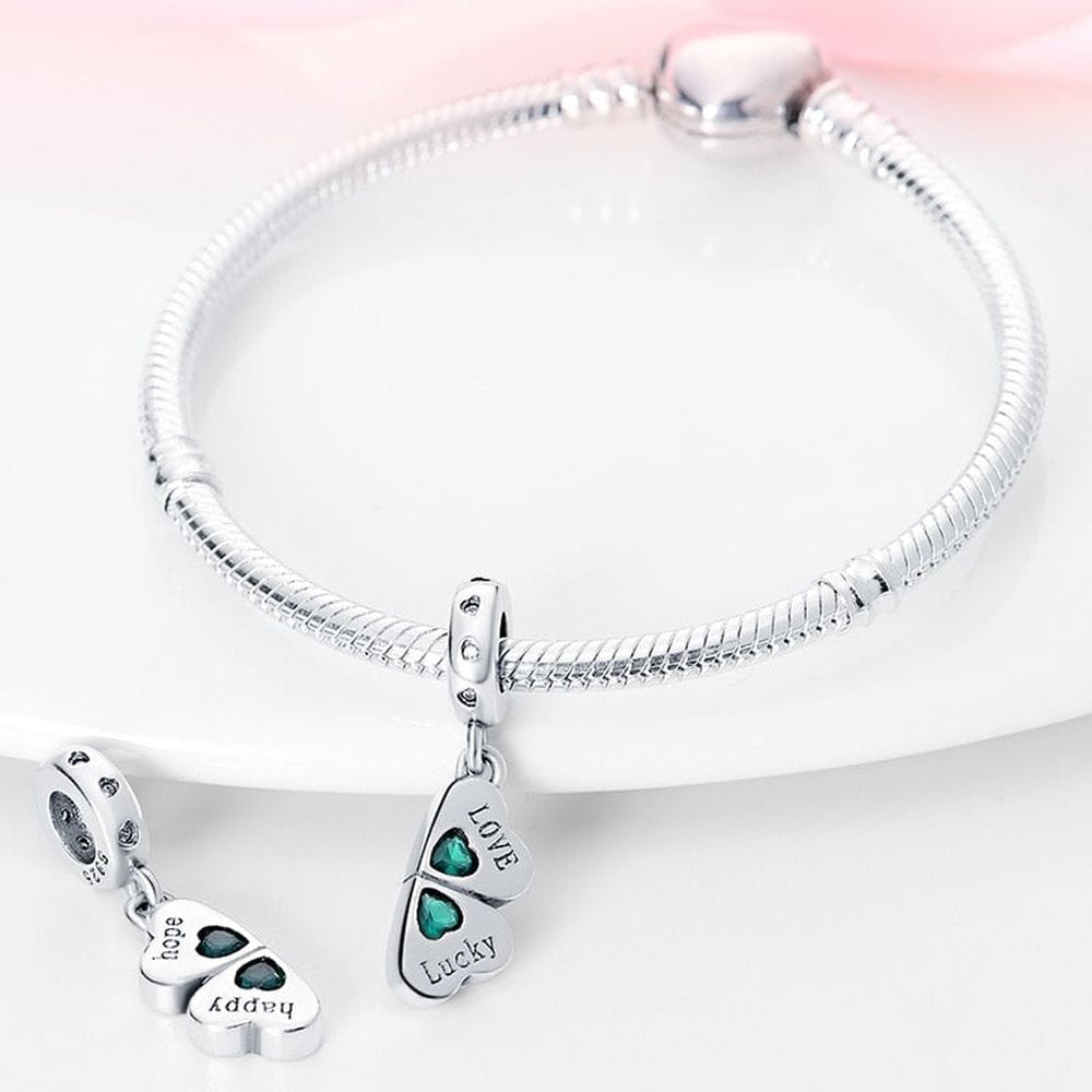 Liora Atelier Four Leaf Clover Dangle Charm