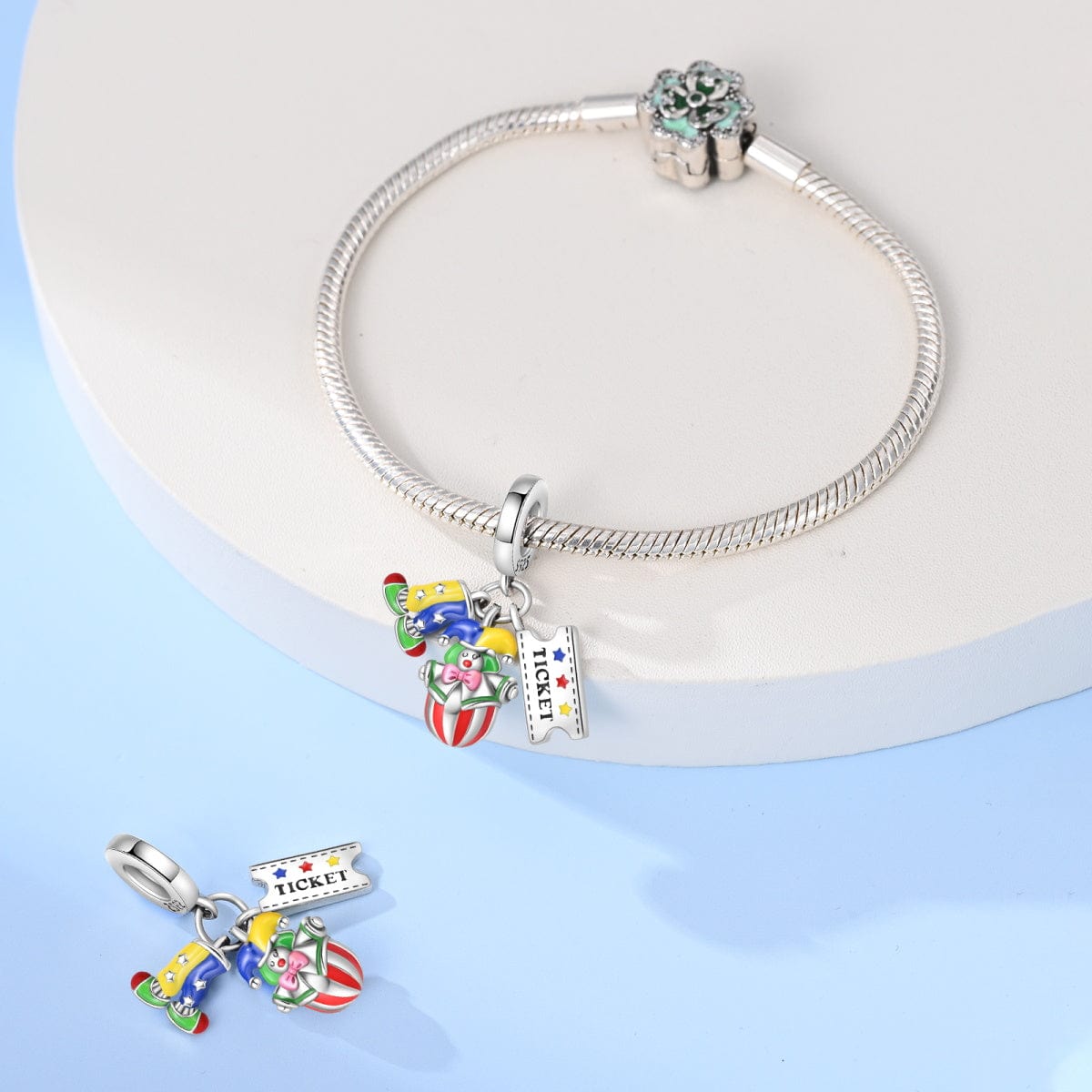 Liora Atelier Clown & Circus Ticket Dangle Charm