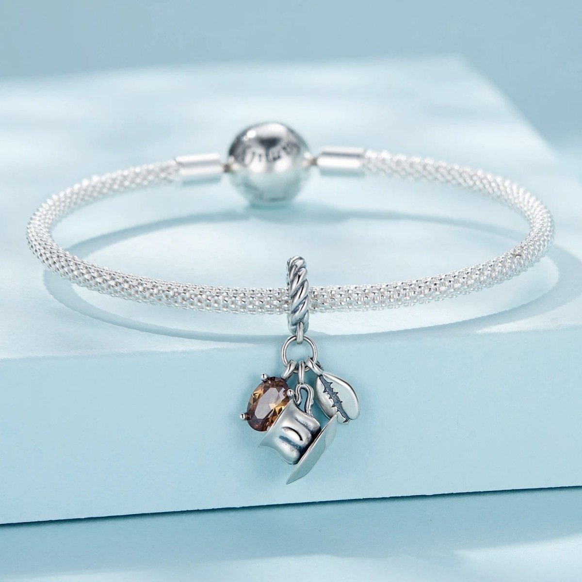Liora Atelier Coffee Cup & Coffee Bean Dangle Charm
