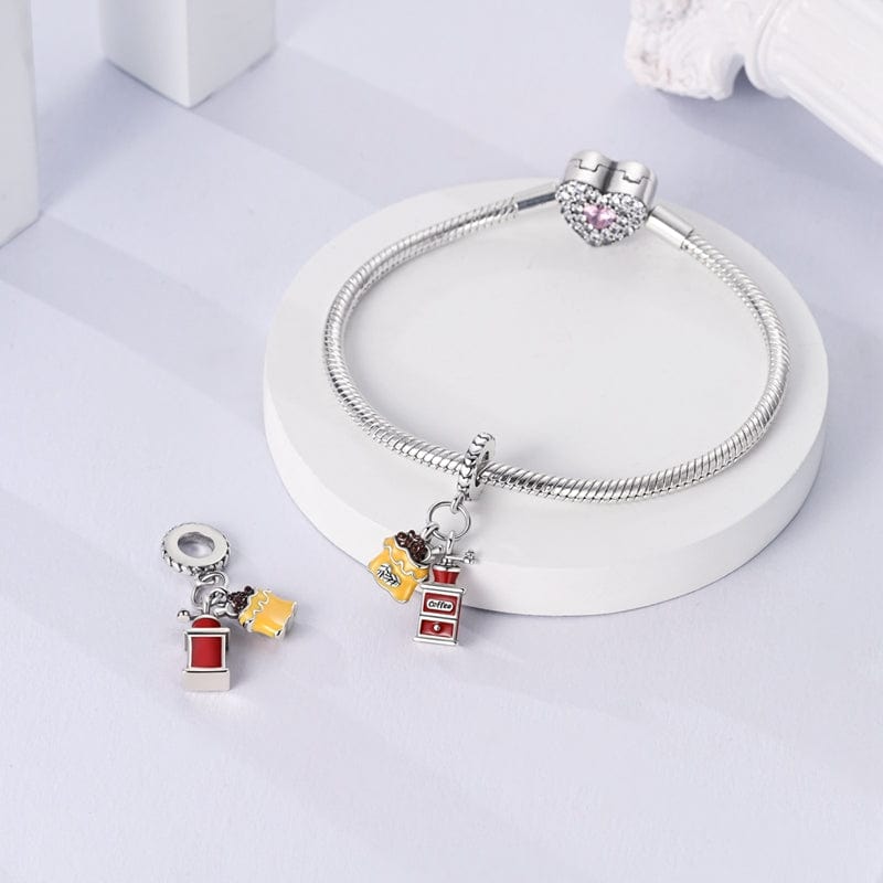 Liora Atelier Coffee Grinder & Bean Bag Charm