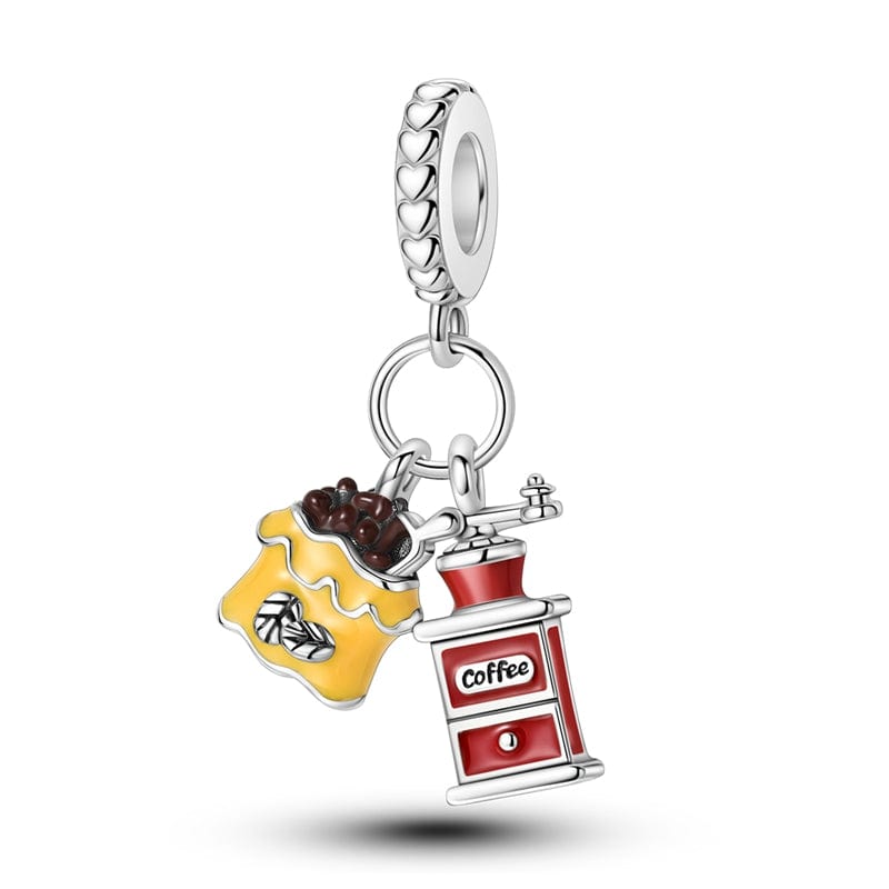 Liora Atelier Coffee Grinder & Bean Bag Charm