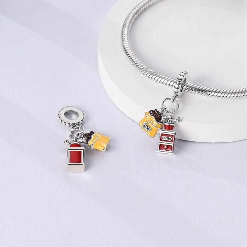 Liora Atelier Coffee Grinder & Bean Bag Charm