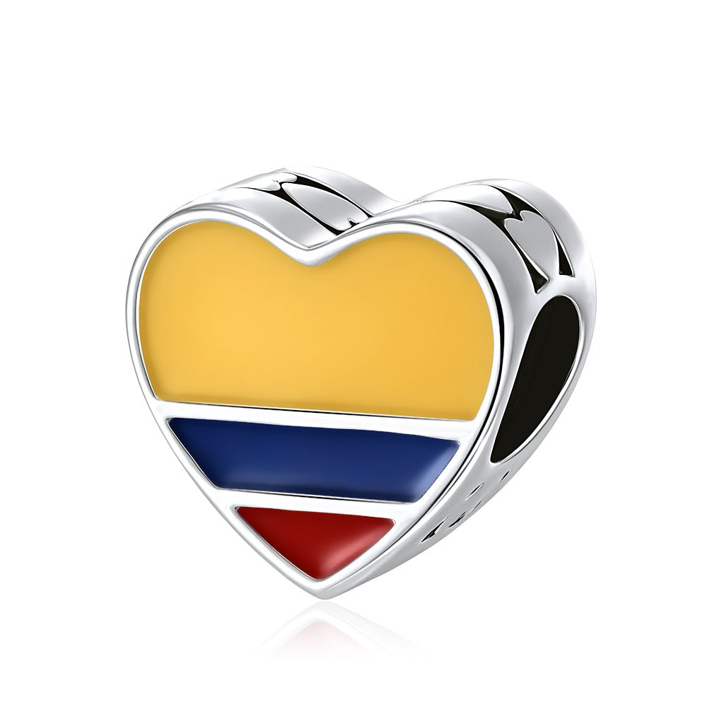 Liora Atelier Colombia Flag Heart Charm