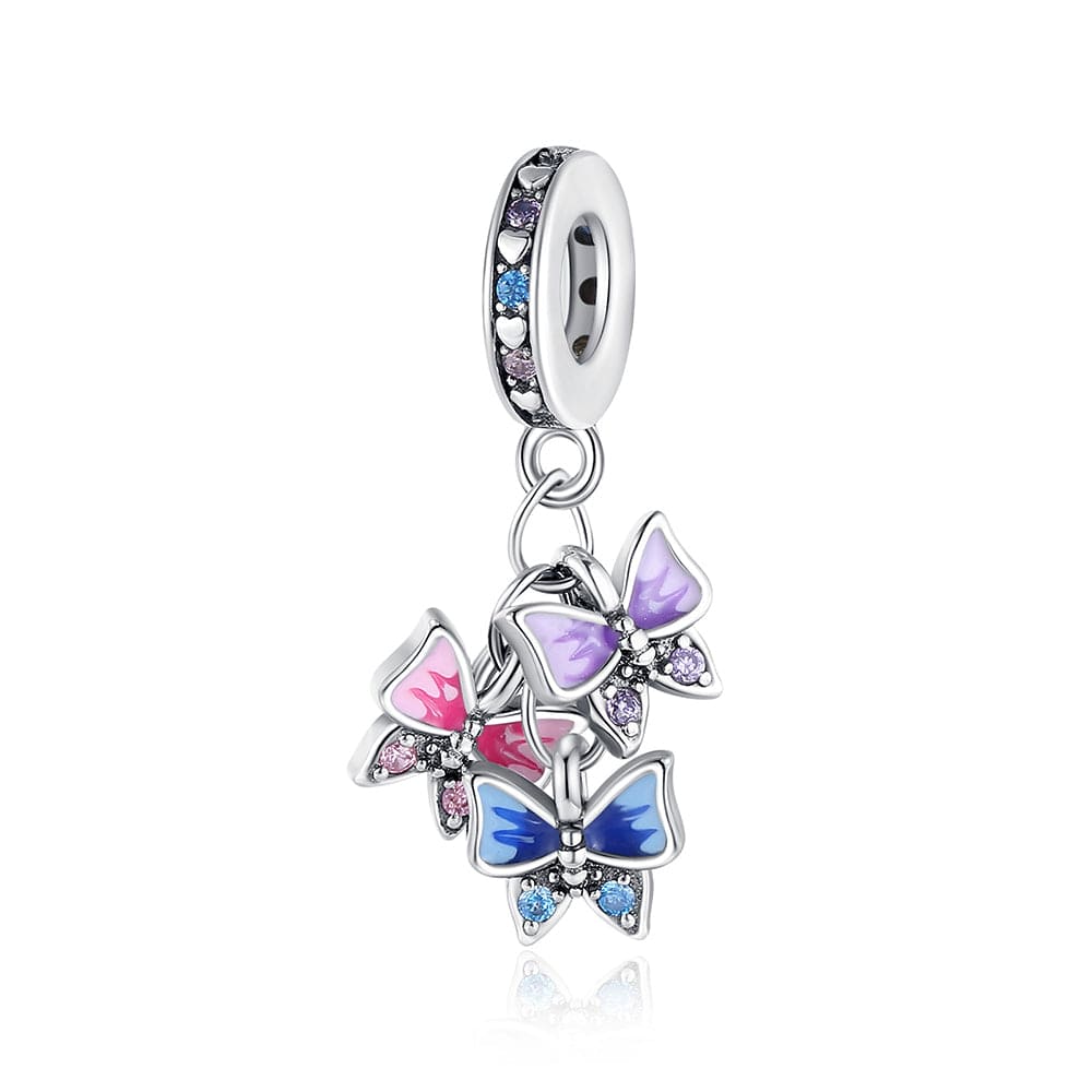 Liora Atelier Colorful Butterfly Charm with Sparkling Accents
