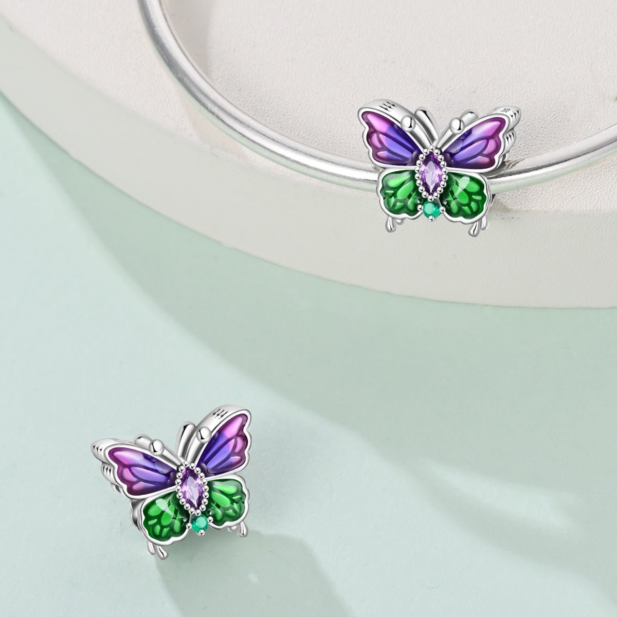 Liora Atelier Colorful Butterfly Charm