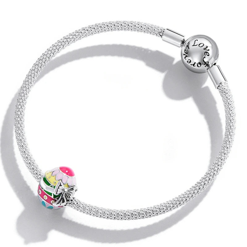 Liora Atelier Colorful Easter Egg with Bow Charm
