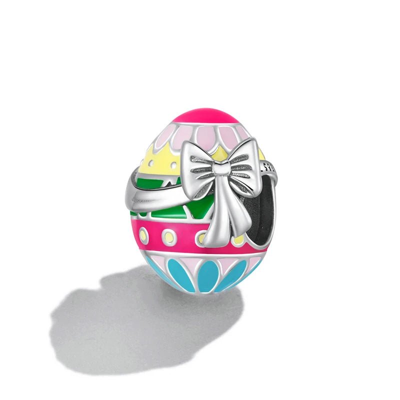 Liora Atelier Colorful Easter Egg with Bow Charm