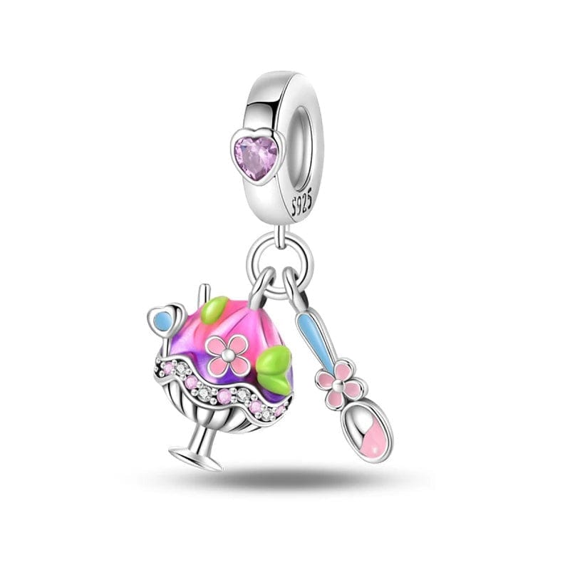 Liora Atelier Colorful Sundae and Spoon Dangle Charm