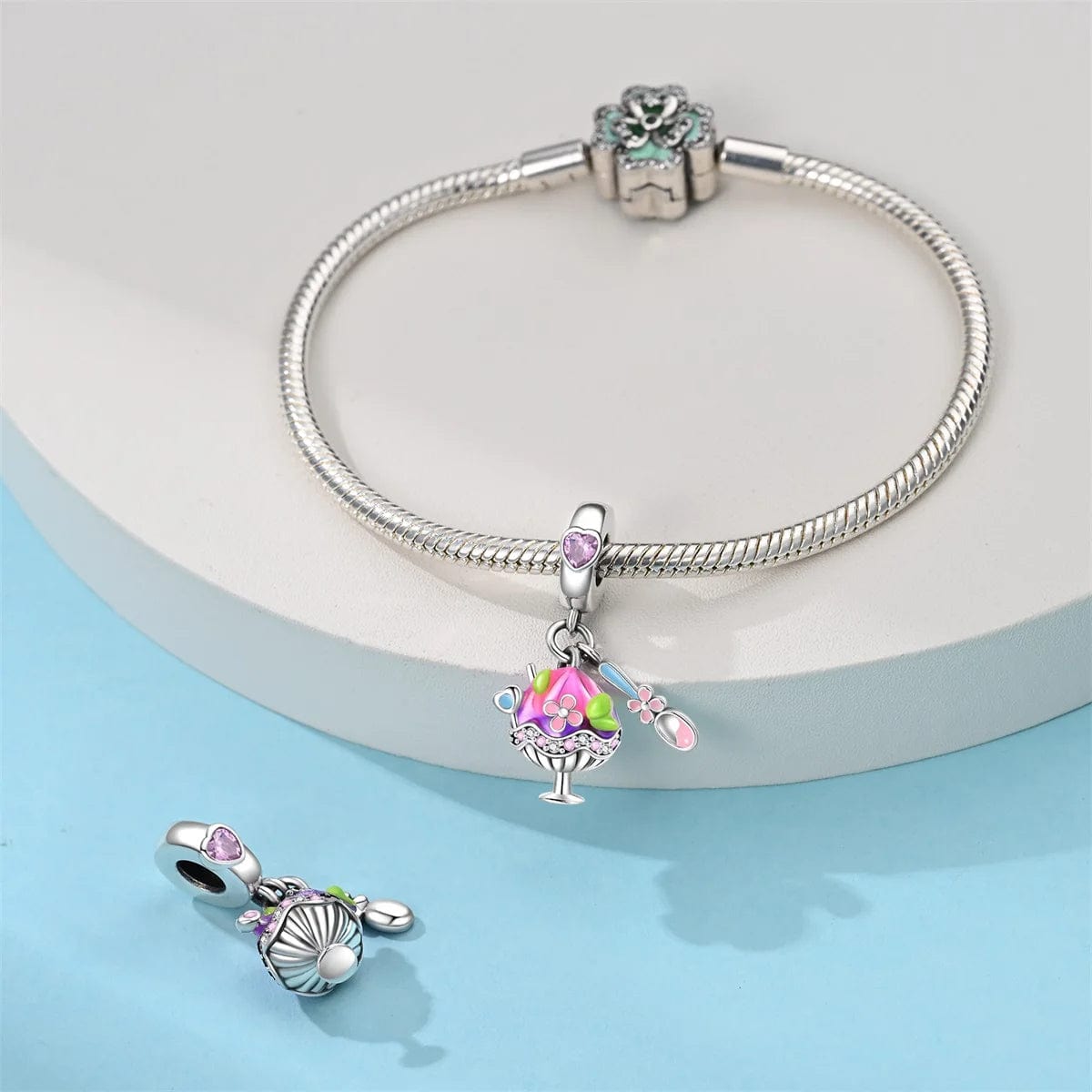 Liora Atelier Colorful Sundae and Spoon Dangle Charm