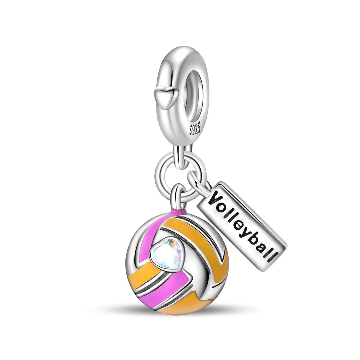 Liora Atelier Colorful Volleyball Dangle Charm