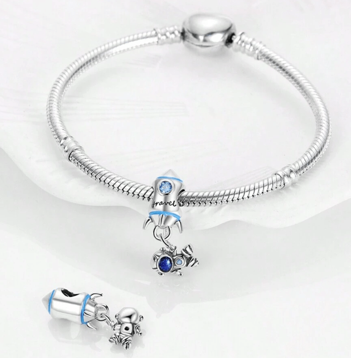 Liora Atelier Cosmic Rocket & Astronaut Travel Charm