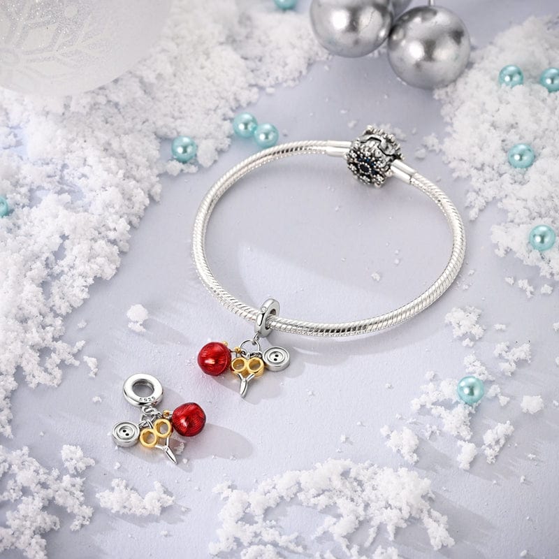 Liora Atelier Craft Lover's Charm with Knitting Yarn, Scissors, and Button