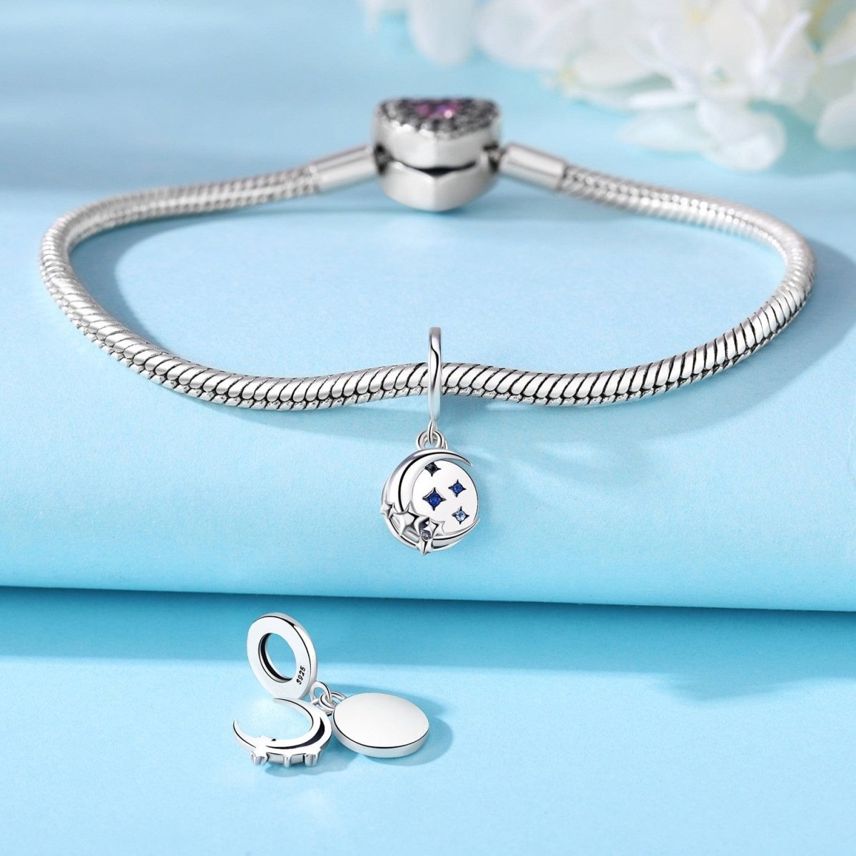 Liora Atelier Crescent Moon and Starry Sky Charm