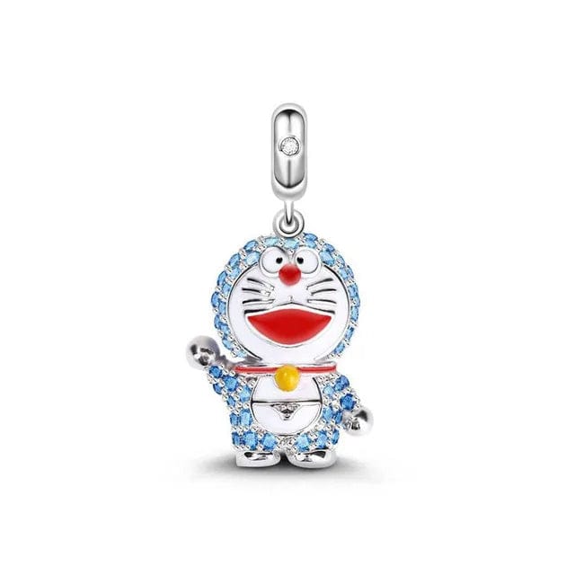 Liora Atelier Crystal Cartoon Cat Dangle Charm