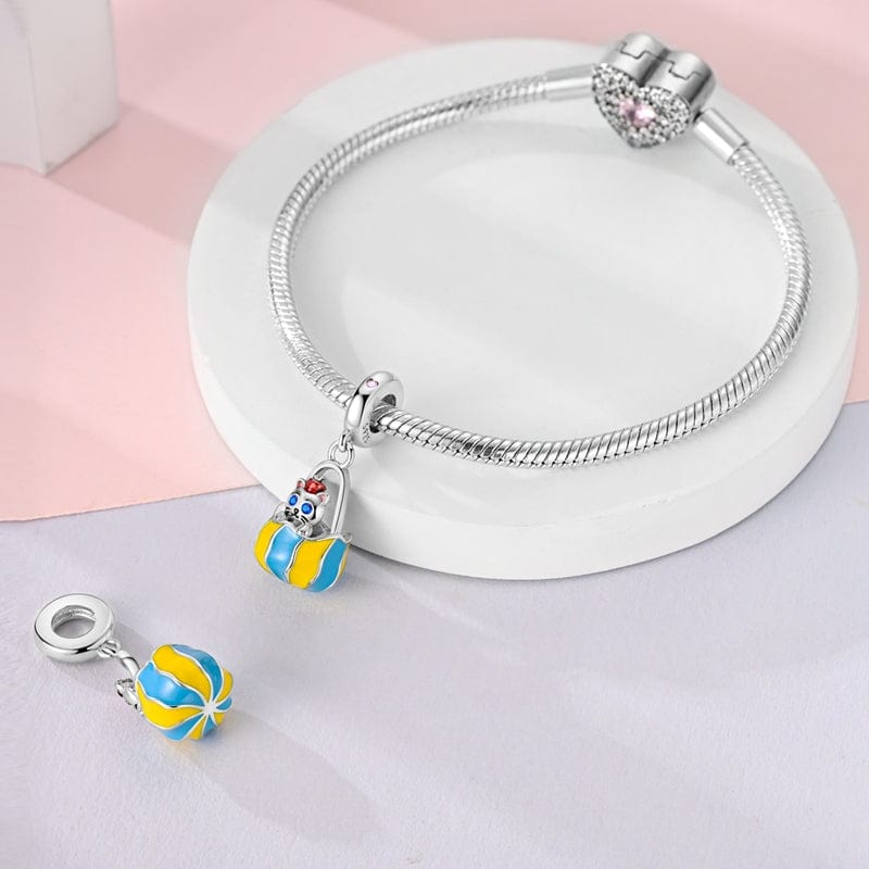 Liora Atelier Curious Kitty in Colorful Tote Charm