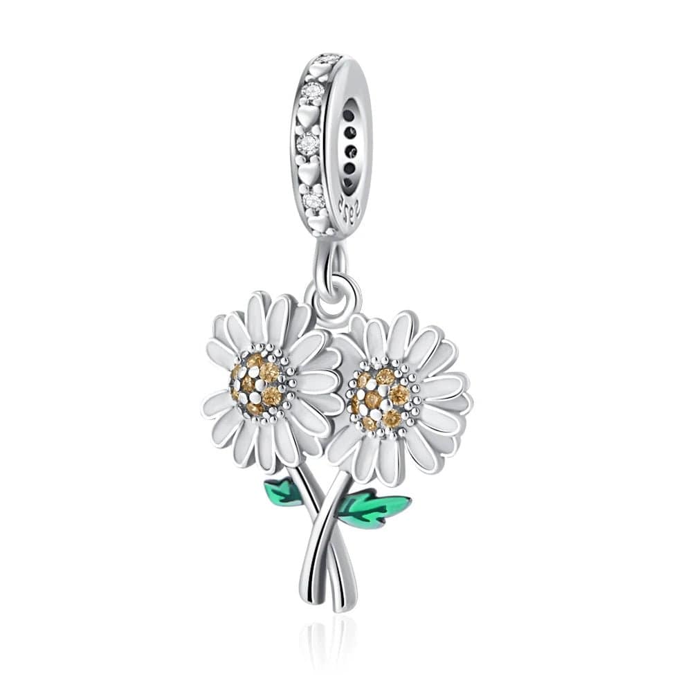 Liora Atelier Daisy Flower Bouquet Dangle Charm
