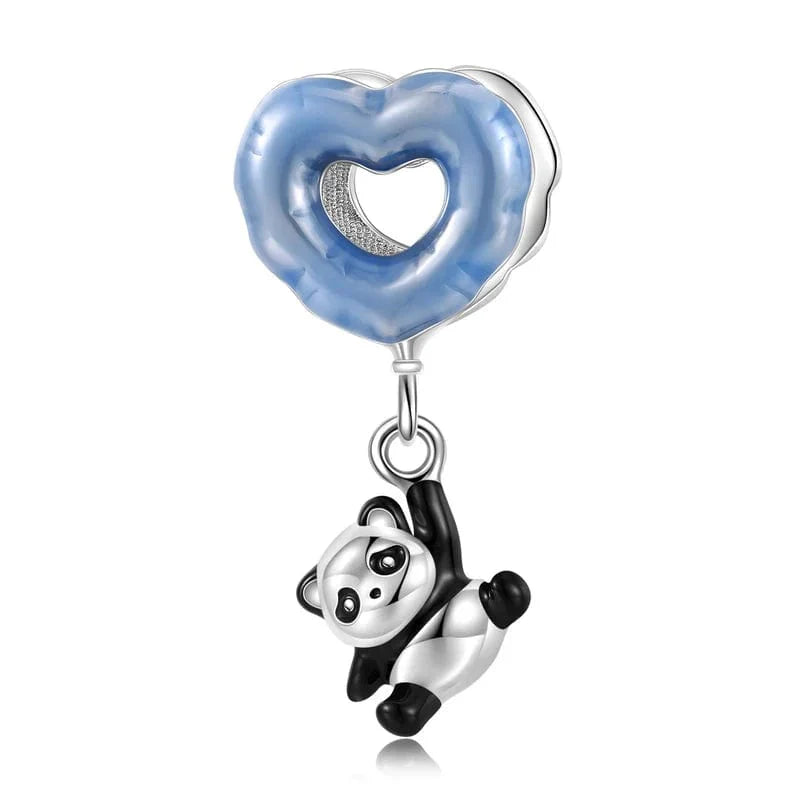 Liora Atelier Dangling Panda & Blue Heart Charm