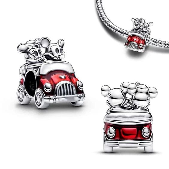 Liora Atelier Disney Mickey and Minnie with Red Car Charm
