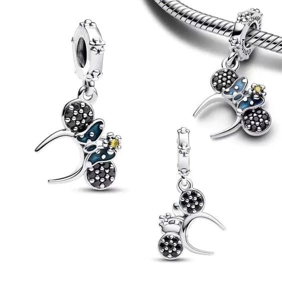 Liora Atelier Disney Minnie Mouse Ear Headband Dangle Charm