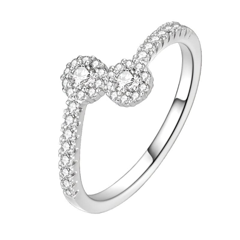 Liora Atelier Double Cluster Crystal Band Ring