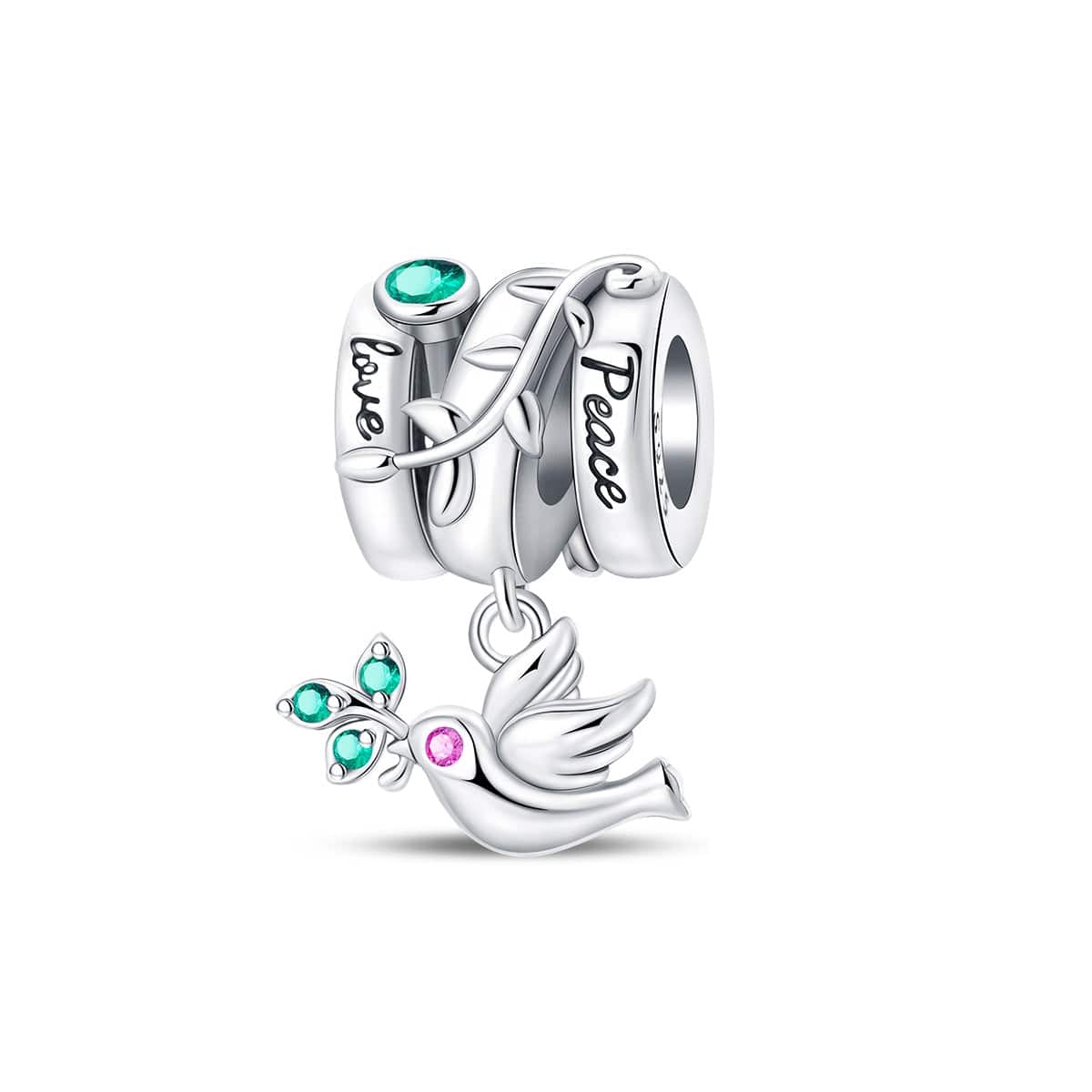 Liora Atelier Dove with Love & Peace Dangle Charm