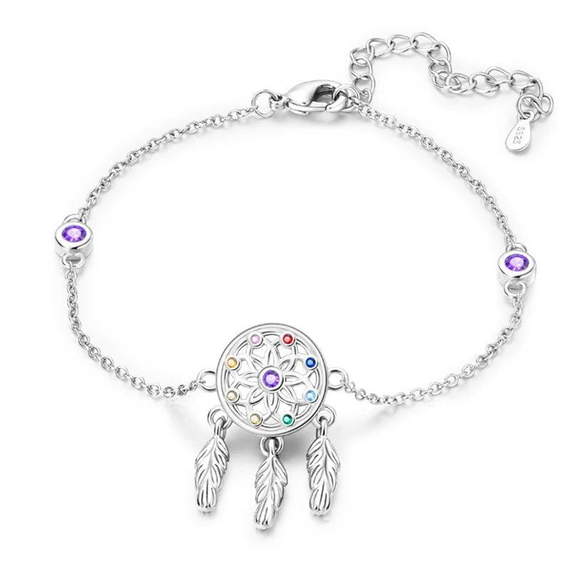 Liora Atelier Dreamcatcher Bracelet with Colorful Gemstones