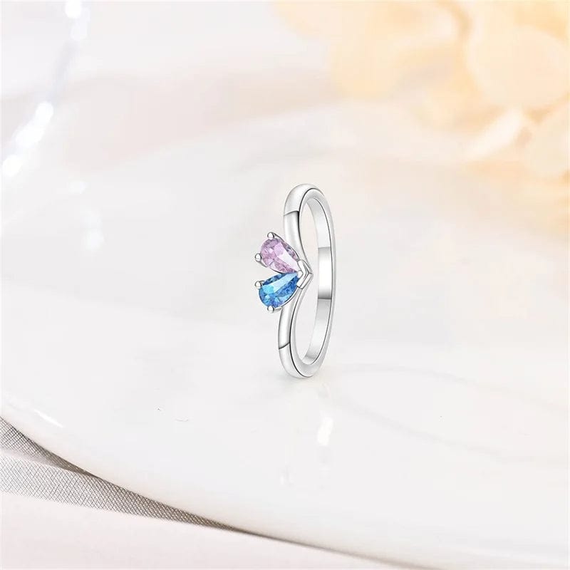 Liora Atelier Dual Teardrop Gemstone Ring
