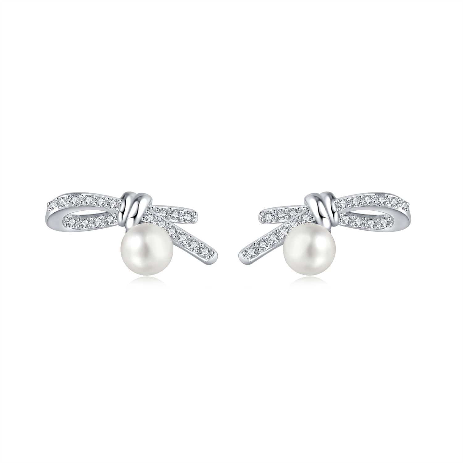 Liora Atelier Elegance Bow Pearl Studs