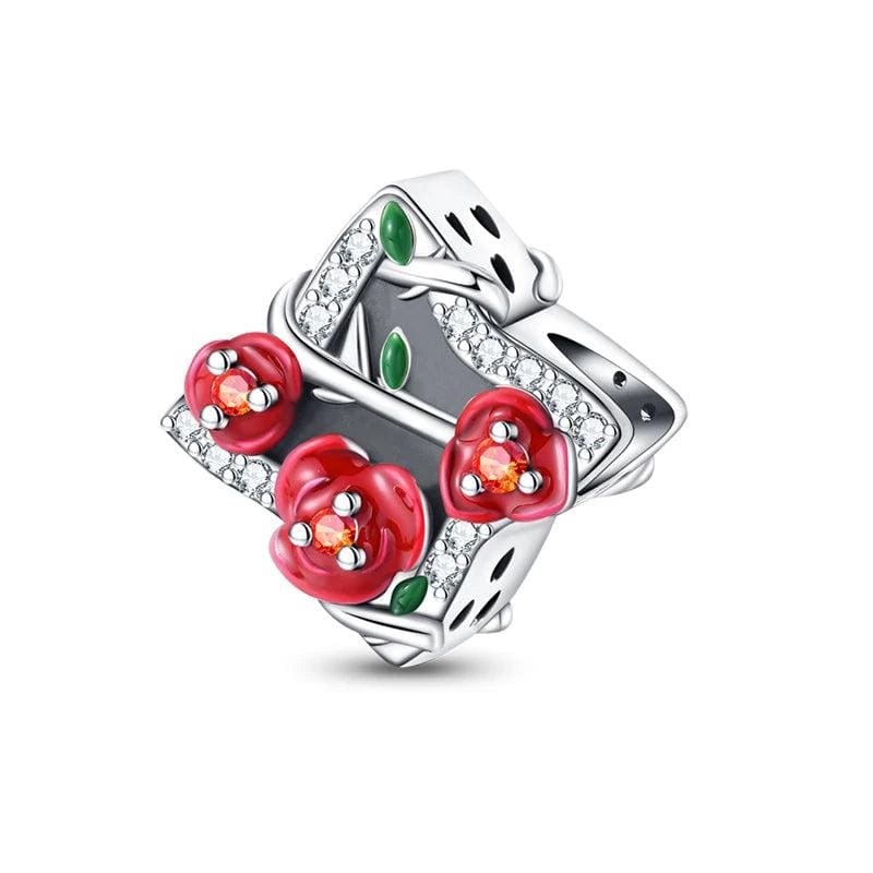 Liora AtelierElegant Blooming Rose Vine Charm