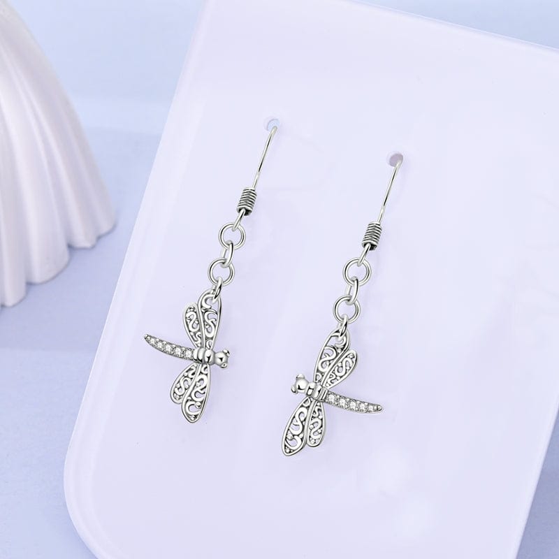 Liora Atelier Elegant Dragonfly Dangle Earrings