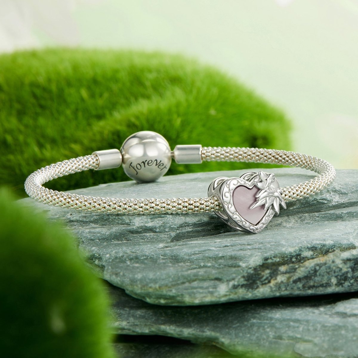 Liora Atelier Elegant Floral Heart Charm
