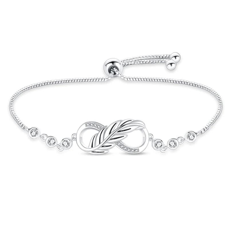 Liora Atelier Elegant Infinity Knot Bracelet with Crystal Accents