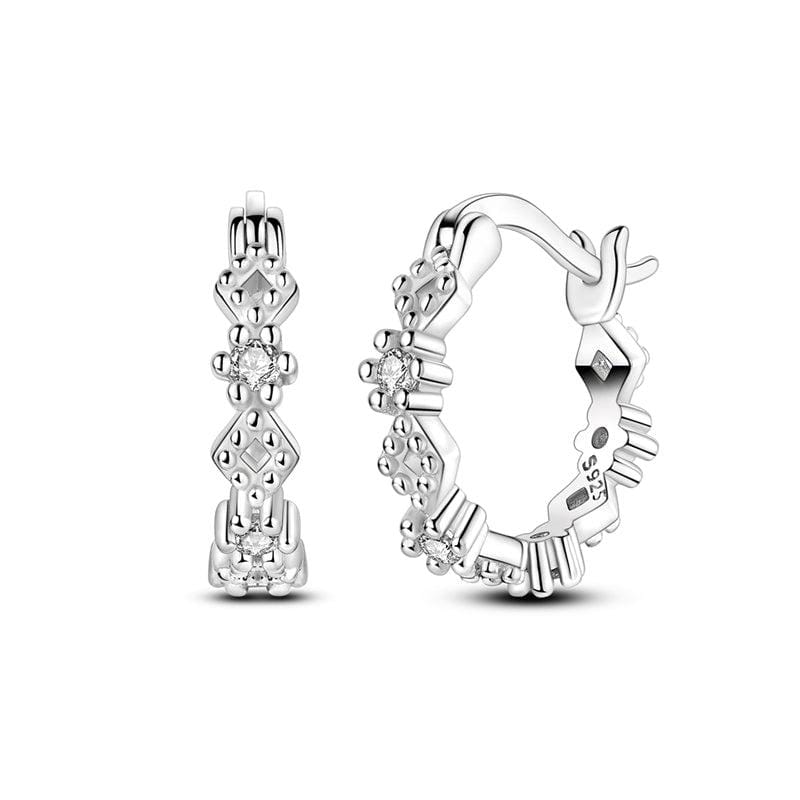 Liora Atelier Elegant Twinkle Silver Hoops
