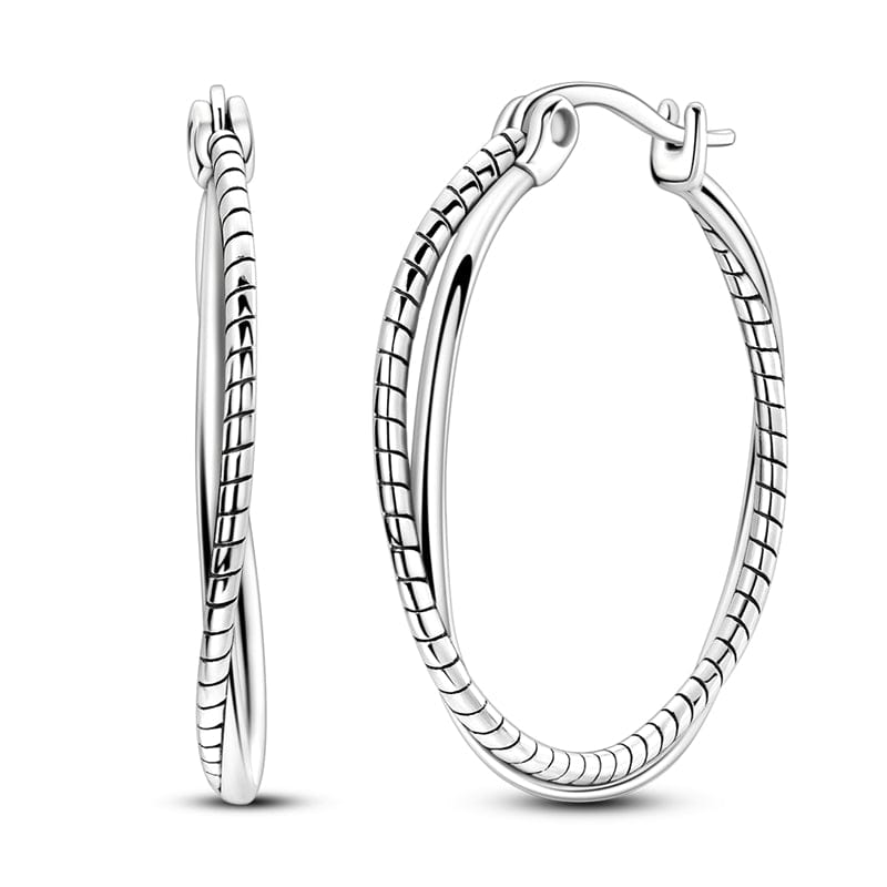 Liora Atelier Elegant Twist Hoop Earrings
